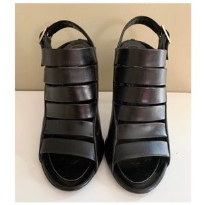 Balenciaga Leather Cage Front Sandal
